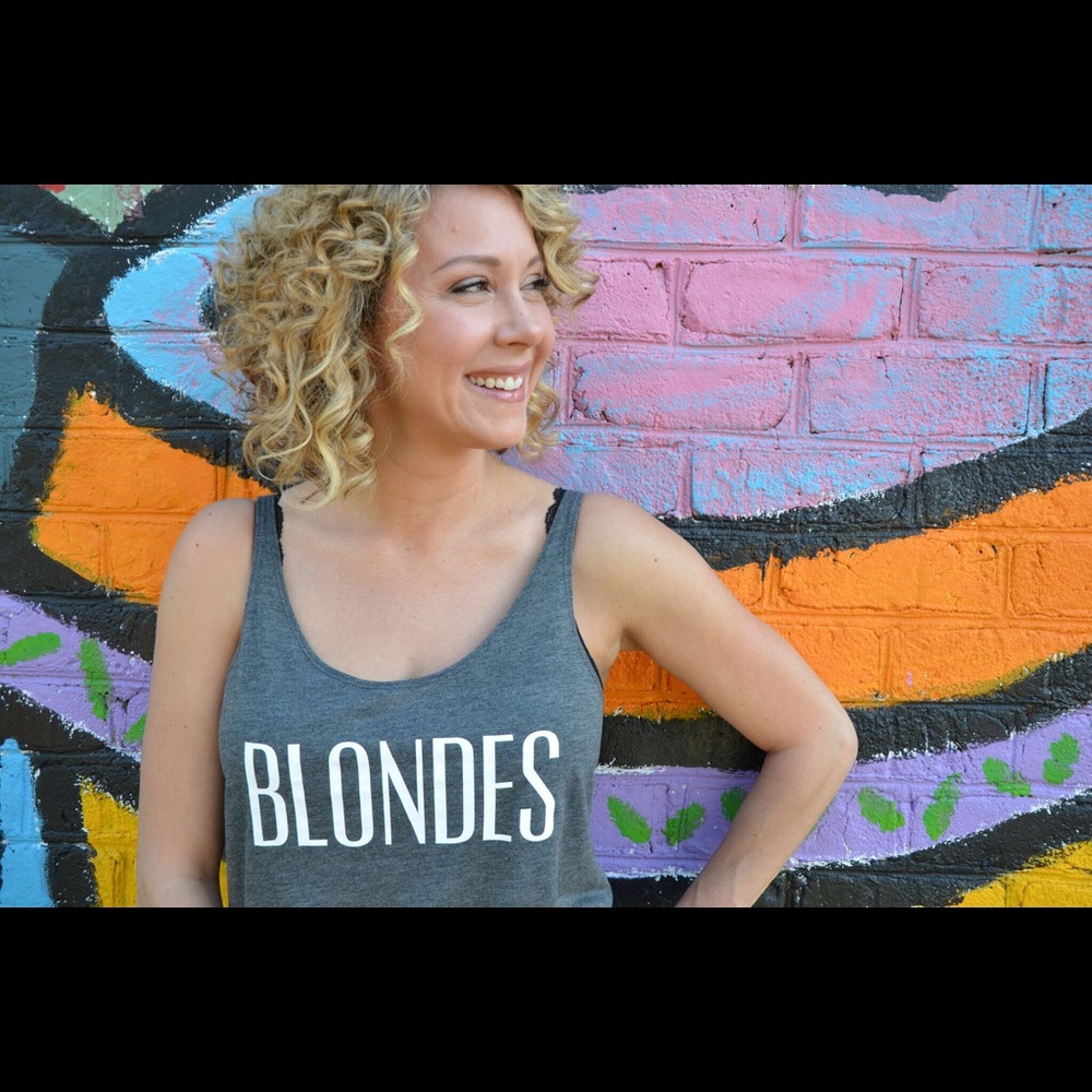 Grey tank top.